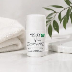 Vichy Soothing Antiperspirant Deodorant 48H Sensitive & Depilated Skin Roll on –
