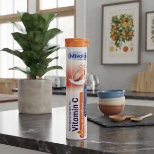 Mivolis Vitamin C Effervescent Tablets (Orange Flavor)